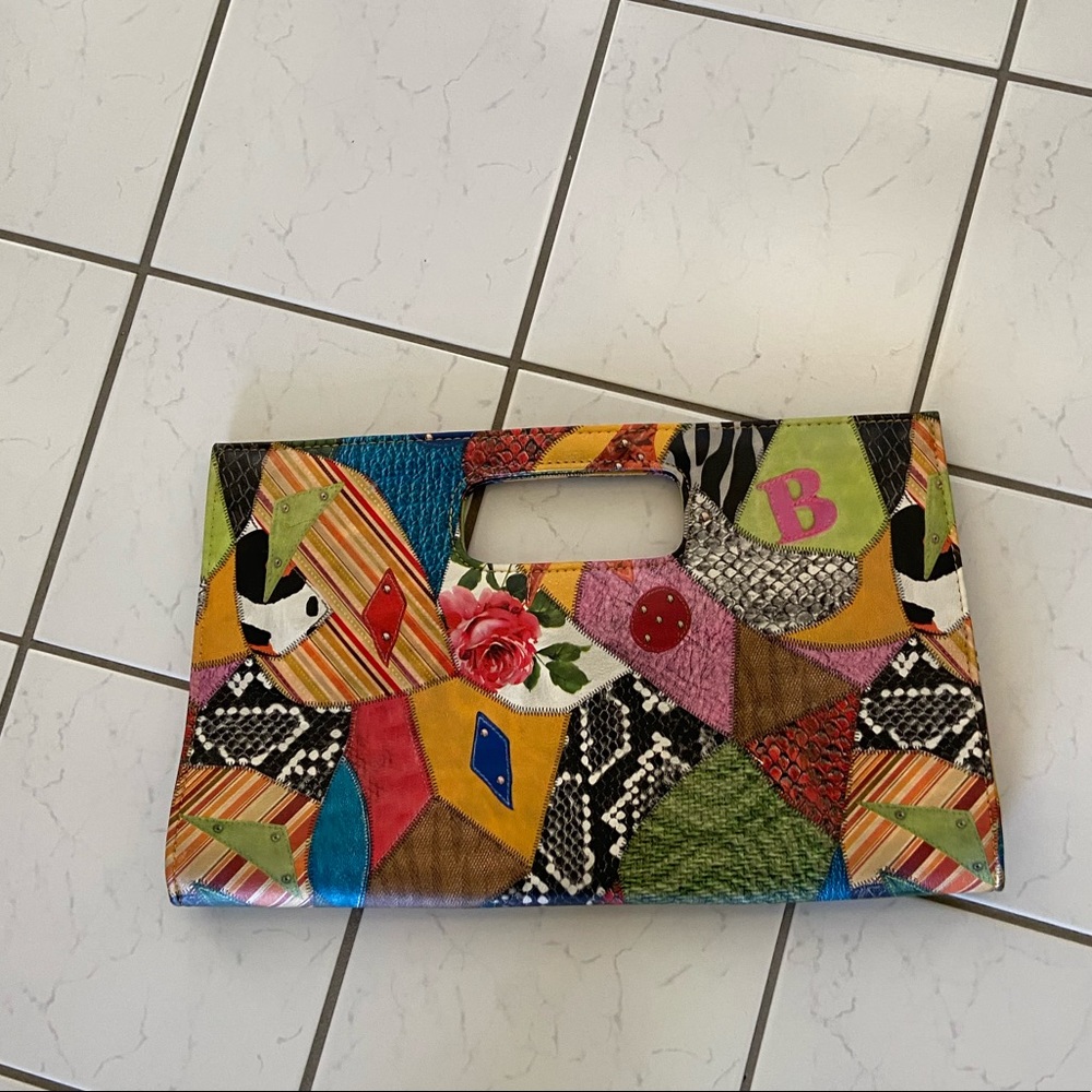 multi-colored clutch